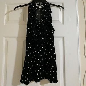 White House Black Market Polka Dot Blouse